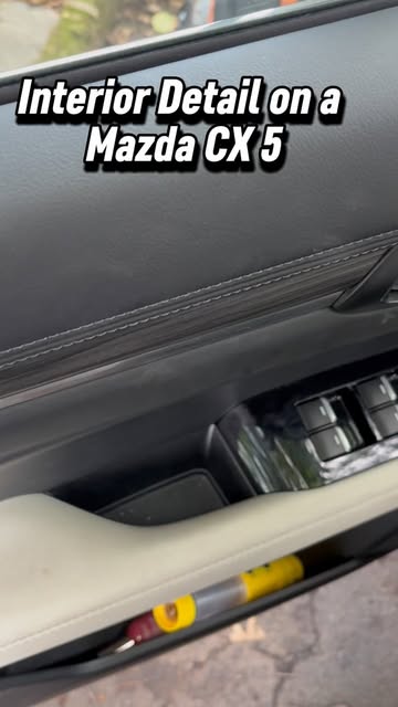 Mazda CX-5 door panel during an interior detail