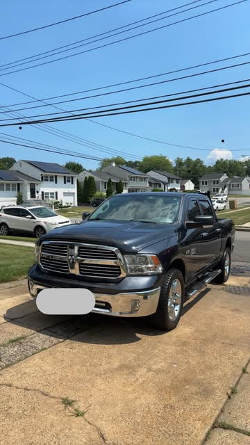 Ram 1500 pickup truck after a detail
