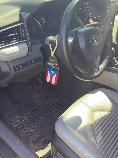 Toyota Camry dashboard and steering wheel after an interior detail